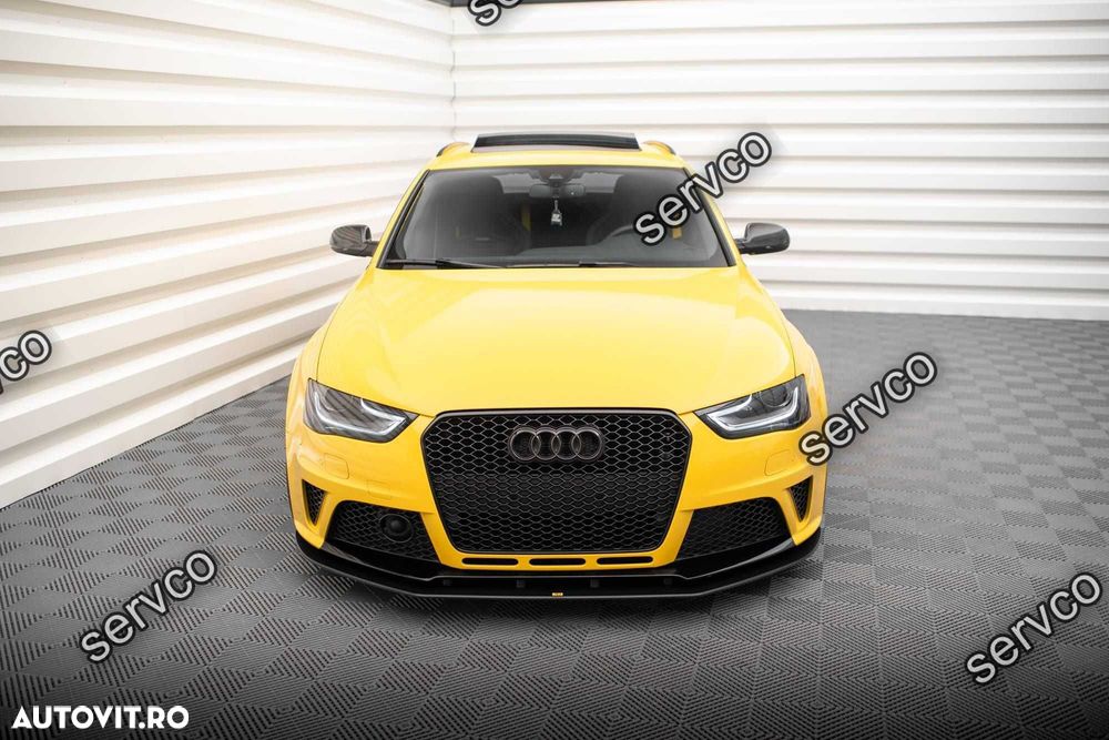 Prelungire splitter bara fata Audi RS4 B8 2012-2015 v14 - Maxton Design - 2