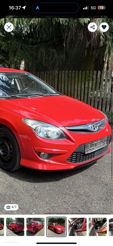 Hyundai i30 JA czerwony czerwone maska błotnik błotniki zderzak przedni lift drzwi prawe lewe przednie tylnie klapa bagażnika zderzak tył lift - 5
