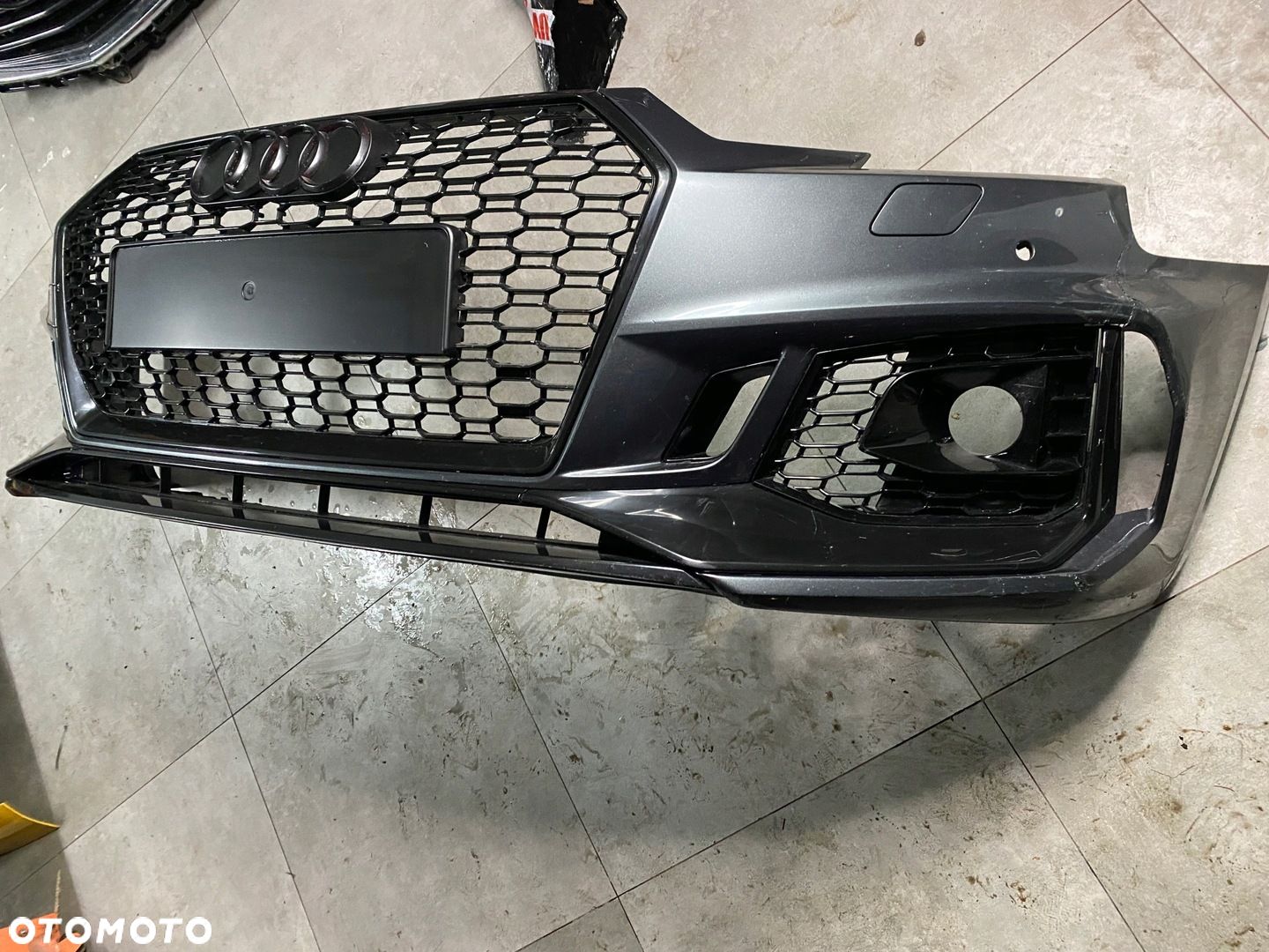 AUDI RS4 B9 ZDERZAK PDC SPRYSKI KMP LZ7S ORG. - 1