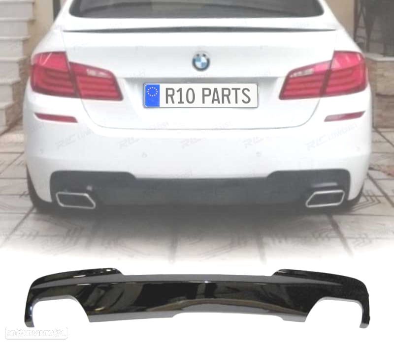 DIFUSOR BMW F10 F11 12-16 PRETO BRILHANTE - 1