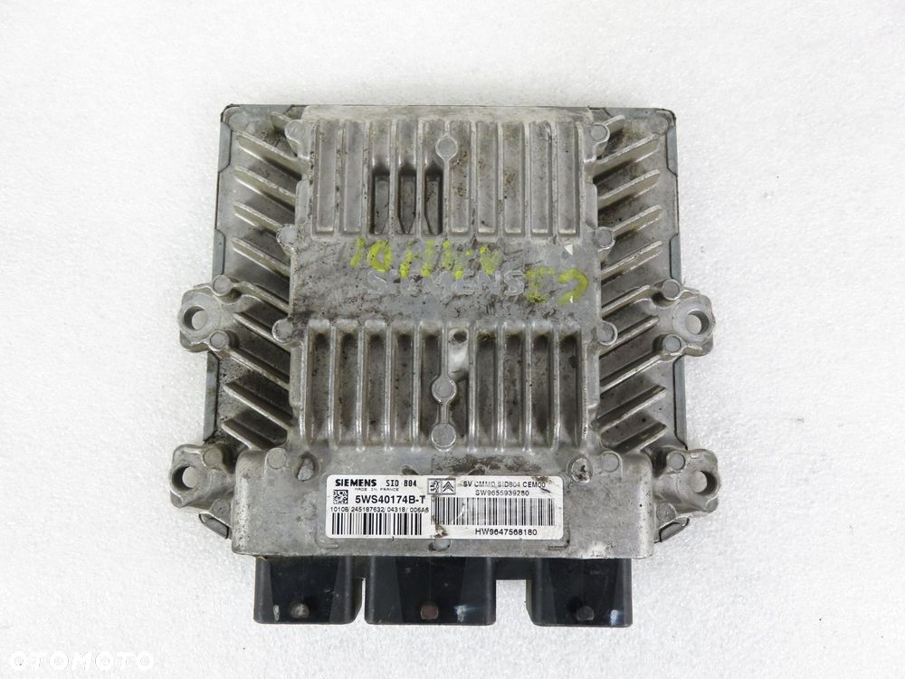 STEROWNIK PEUGEOT 206 1.4 HDi 9655939280 5WS40174BT - 1