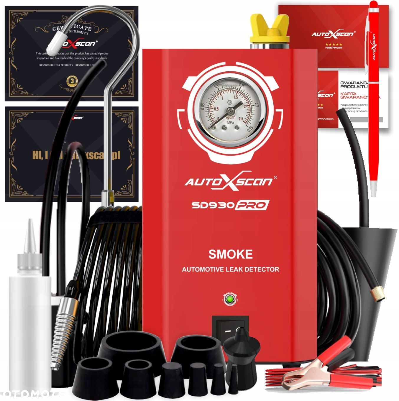 TESTER SZCZELNOŚCI ZADYMIARKA GENERATOR DYMU DYMNY SD930 PRO DYMIARKA - 1