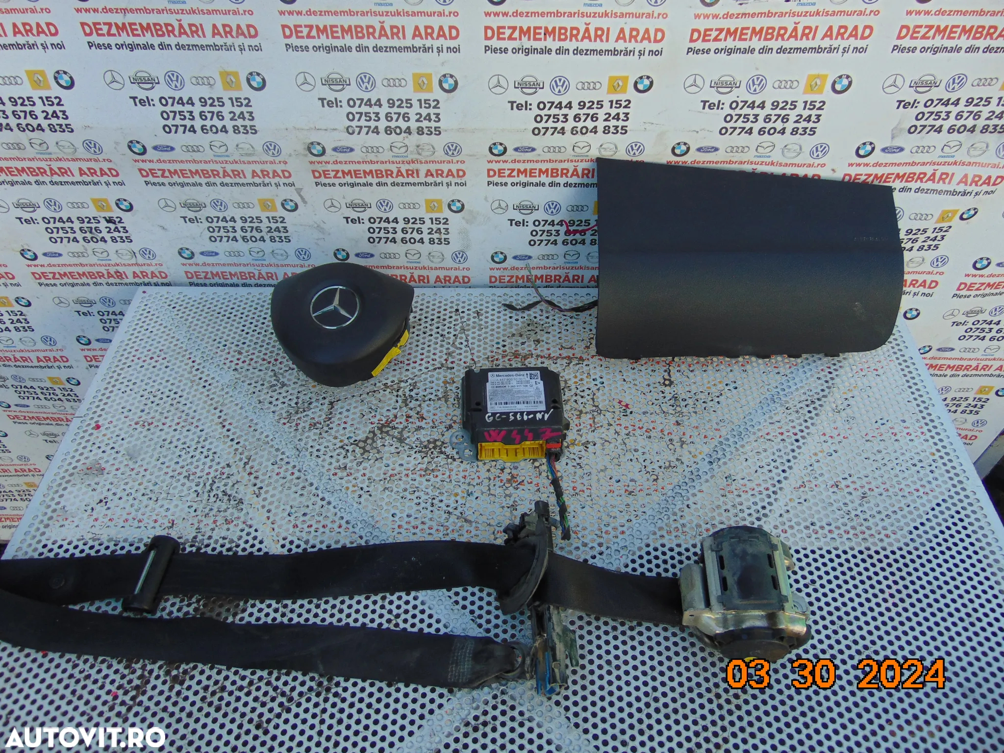 Airbag sofer Mercedes Vito w447 viano v class airbag stanga sofer - 2