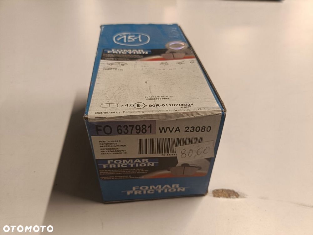 Mitsubishi Carisma I PRZEDNIE KLOCKI HAMULCOWE przód 637981 - 2