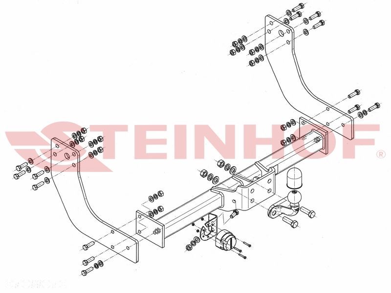 Hak Holowniczy + MODUŁ 7PIN do Iveco Daily 35S Furgon od 2014 - 2