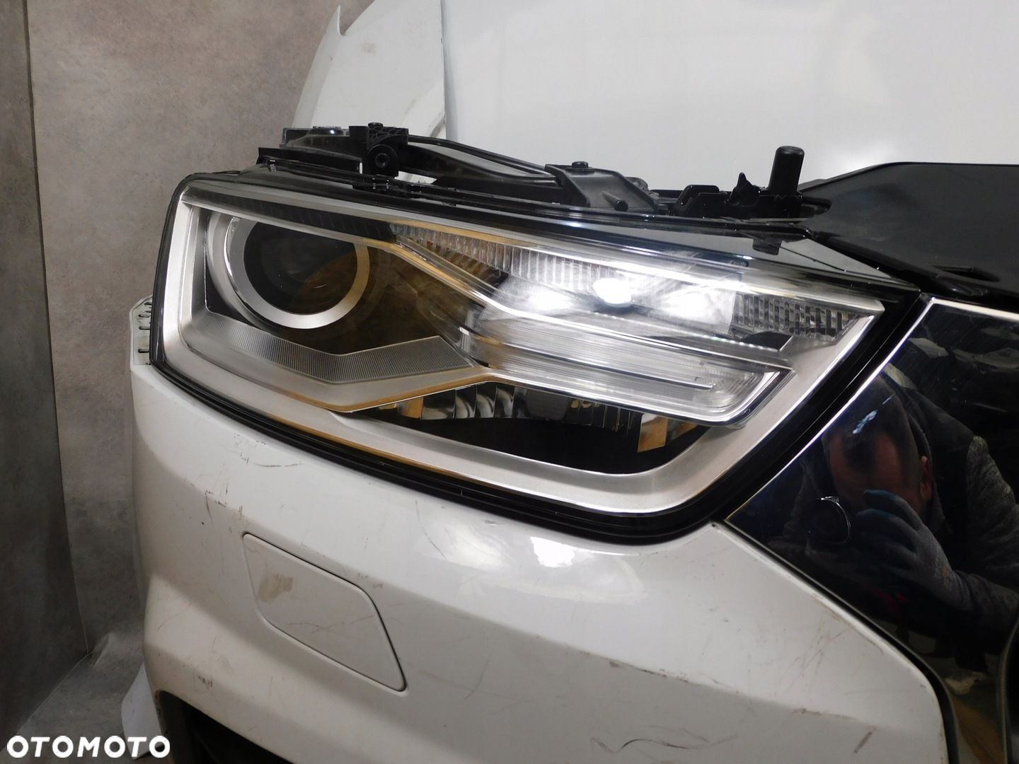 AUDI Q3 8U LIFT PRZÓD ZDERZAK LAMPY MASKA BŁOTNIKI PAS XENON - 6