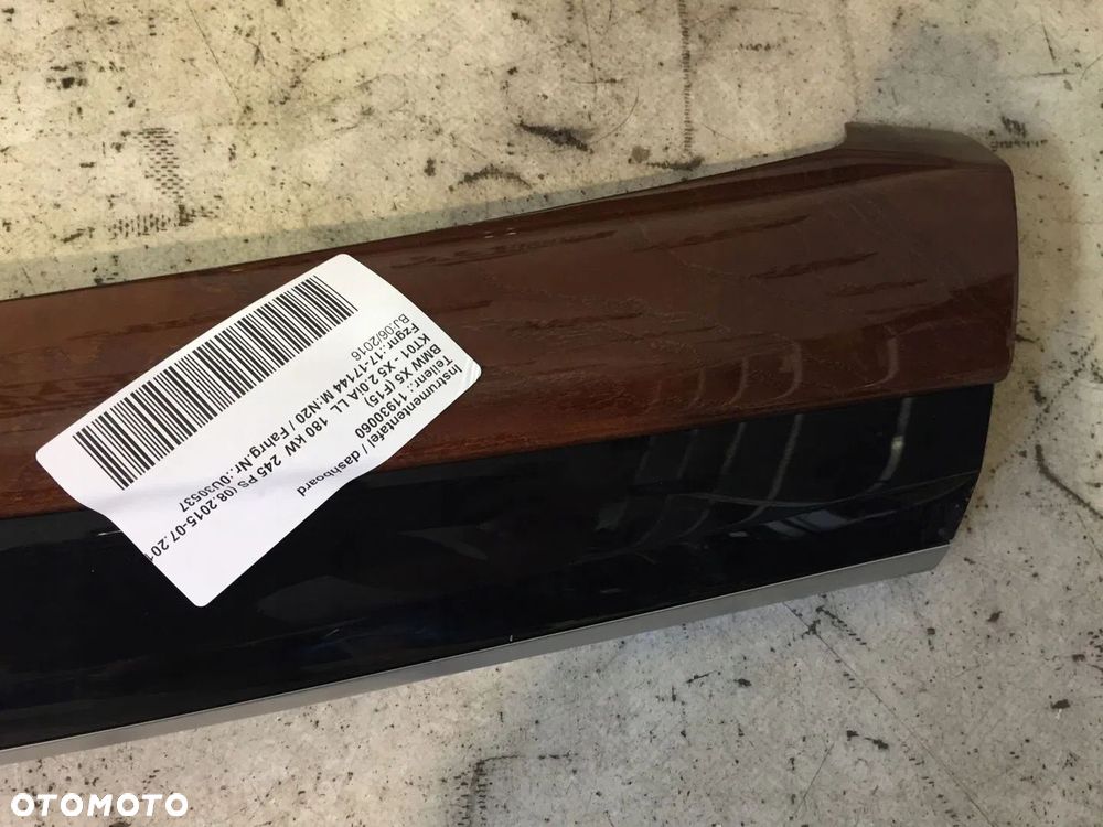 DEKOR DESKI BMW X5 F15 X6 F16 DREWNO POŁYSK MUSCLE - 7