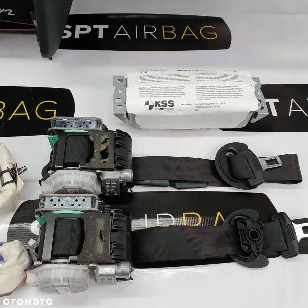 AUDI A4 B8 DESKA ROZDZIELCZA KONSOLA KOKPIT PULPIT PODUSZKI AIRBAG AIR BAG PASY KURTYNY KIT SET - 6