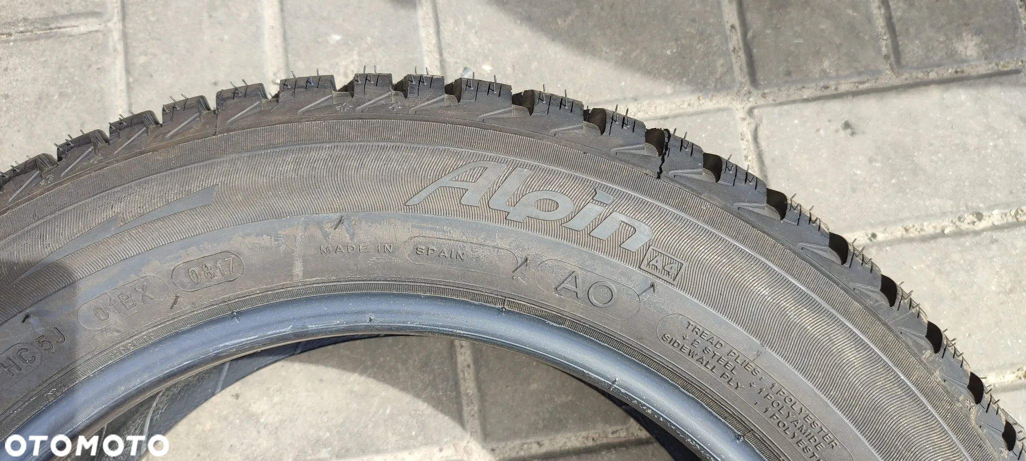 OPONY ZIMOWE 185/60 R15 MICHELIN ALPIN A4 (0817) ZIMA 4 SZTUKI KOMPLET - 5