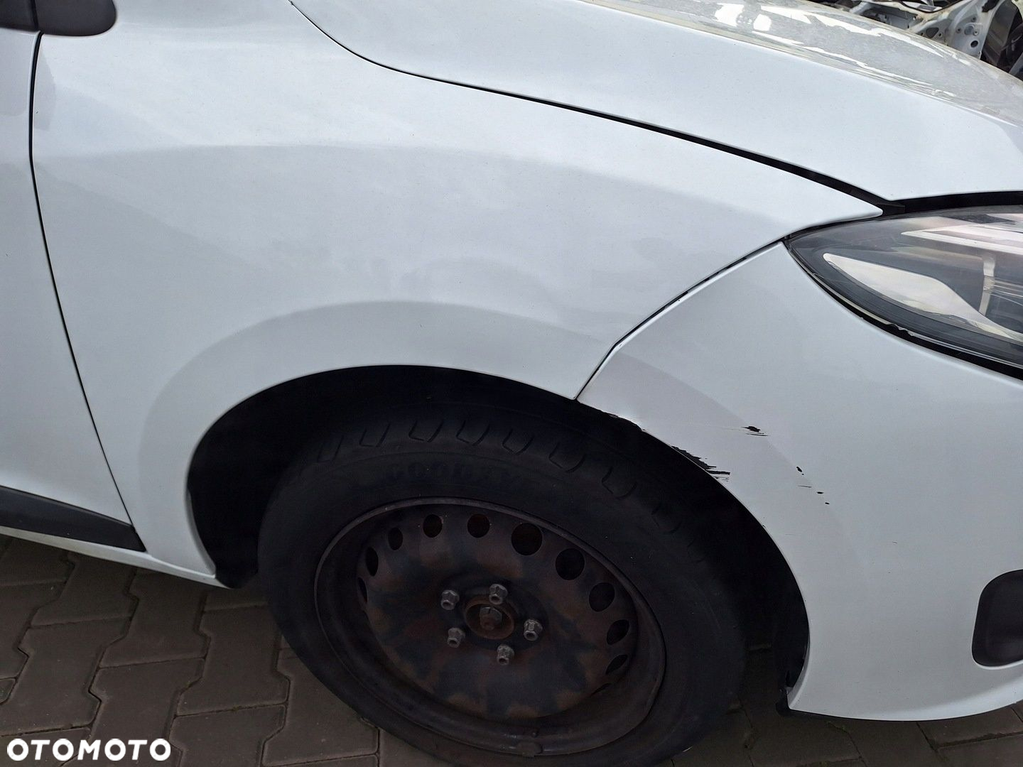 RENAULT MEGANE 3 III LIFT 08-15 BIAŁY BŁOTNIK PRZÓD PRAWY OV369 - 3