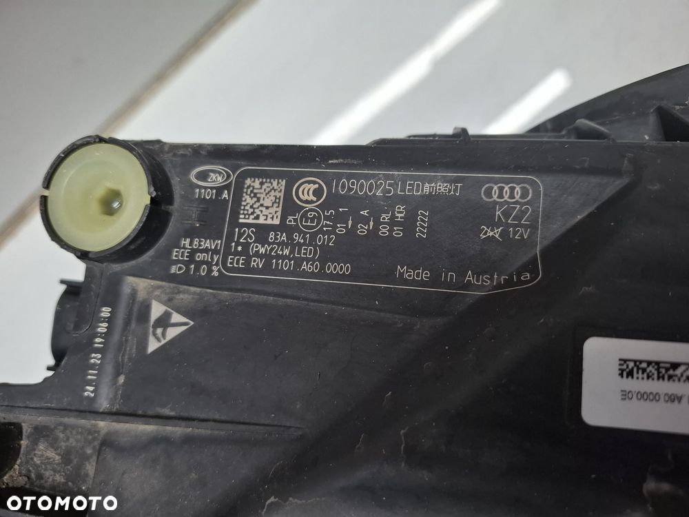 LAMPA PRZEDNIA PRZÓD PRAWA AUDI Q3 II 18- 83A941012 FULL LED IDEALNA - 13