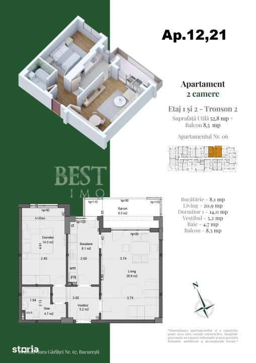 2 camere premium – Design modern, finisaje de calitate — fotografia 3