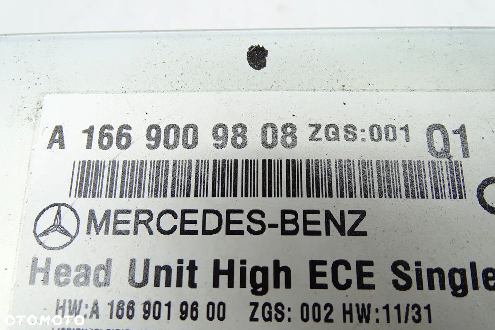 MERCEDES ML W166 Radio Nawigacja Z Wyświetlaczem Wyświetlacz 1669009808  1729016500 - 8
