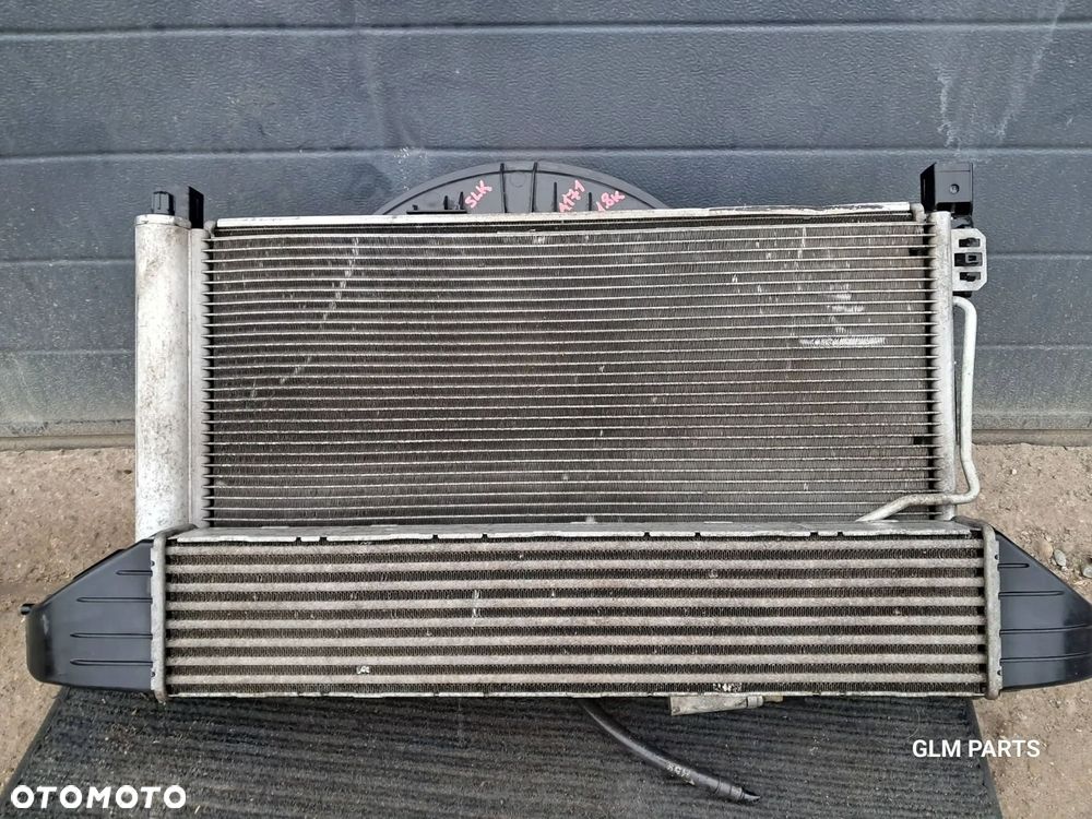 mercedes-benz slk r171 1.8 pas przedni chłodnica wentylator komplet - 3