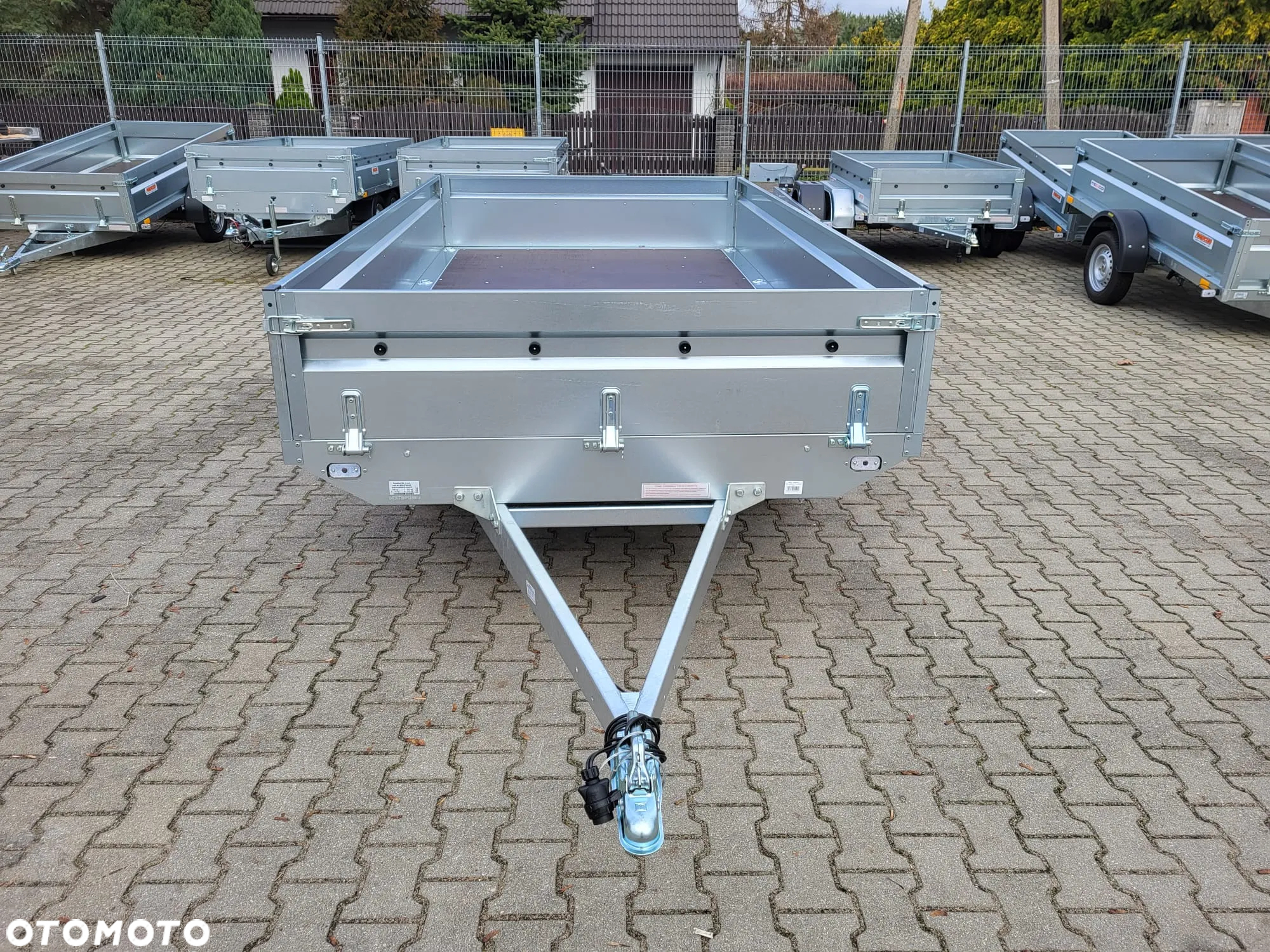 Neptun DOSTAWA! Przyczepa platforma wym. 320x168 SPAWANA! koła pod spodem N7-320 2 kps, wszystkie burty DEMONTOWALNE, lekka kat.B GN233 - 8