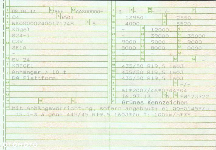 Kögel SN-24-1 saf axe *748* - 5