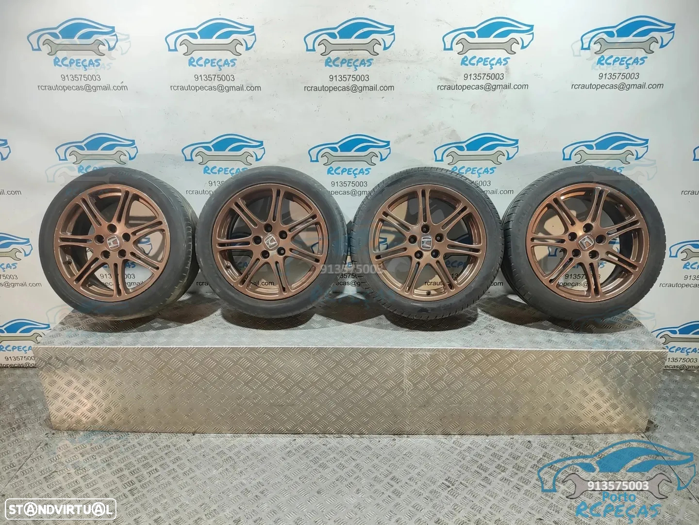 Conjunto Jantes 17" Honda Civic 7 EP3 Type R - 7J | ET45 | 5x114,3 - Originais | Jante | 42700-S5T-770A | S5T-770A | 225 45 17 | 5 x 114.3 | 17 Polegadas - 11