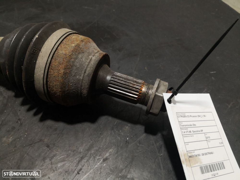 Transmissão Dto Citroën C3 Picasso (Sh_) - 2