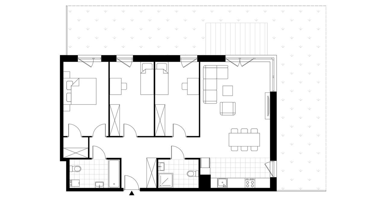 4-pokojowe mieszkanie 90m2 + ogródek Bez Prowizji - Pełny obrazek: 2/22