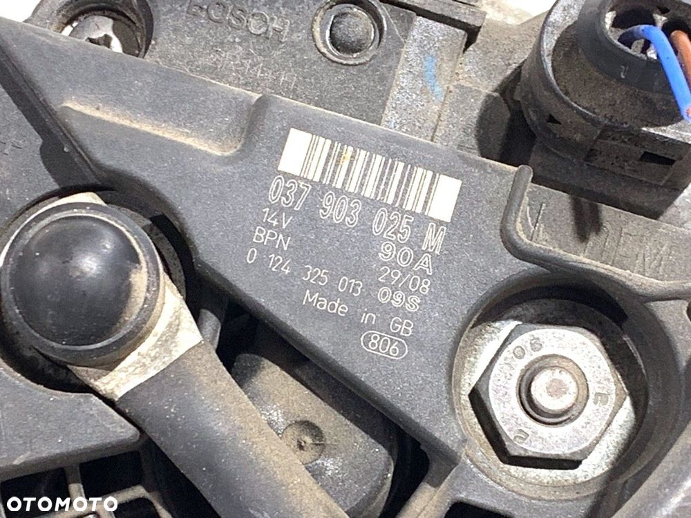 ALTERNATOR  SKODA FABIA II (542) 2006 - 2014 1.4 63 kW [86 KM] benzyna 2007 - 2014 037903025M - 4