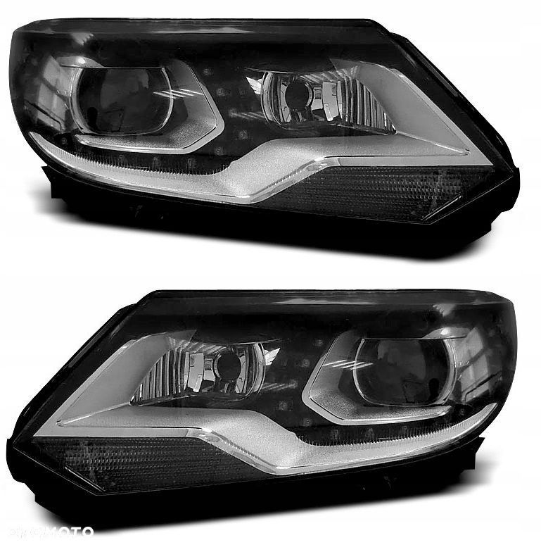 Reflektor Lampa kpl Day line light LED DRL diody Tuning VW Tiguan 5n FL 11- - 2