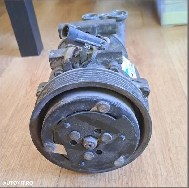Compresor clima ac aer conditionat climatronic Alfa Romeo GT 1.8i benzina 1.9d diesel 1.6 16V 2.0 jts 1.9 jtd Fiat Doblo 1.9jtd 8d7V16 cod: 00606536520 ( 6 pk ) - 3