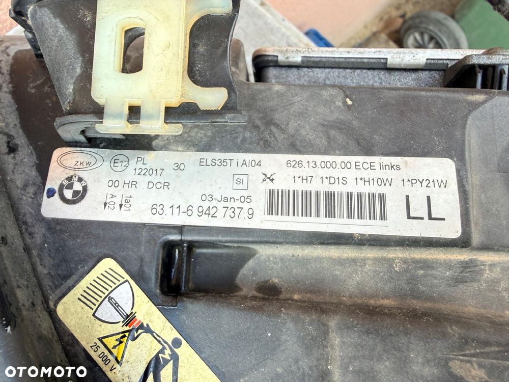 Lampa przednia BMW 3 E90 E91 XENON NIESKRĘTNY LEWA EUROPA ORYGINALNA ZKW - 4