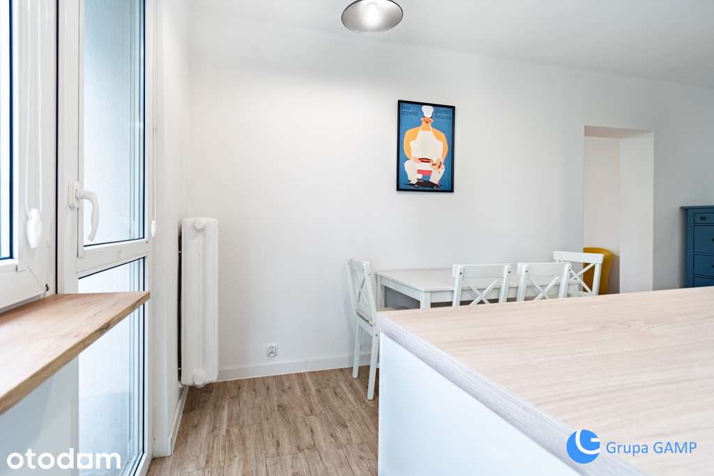 Studio 40m2*Nullo* Grzegórzki oddz. kuchnia-balkon