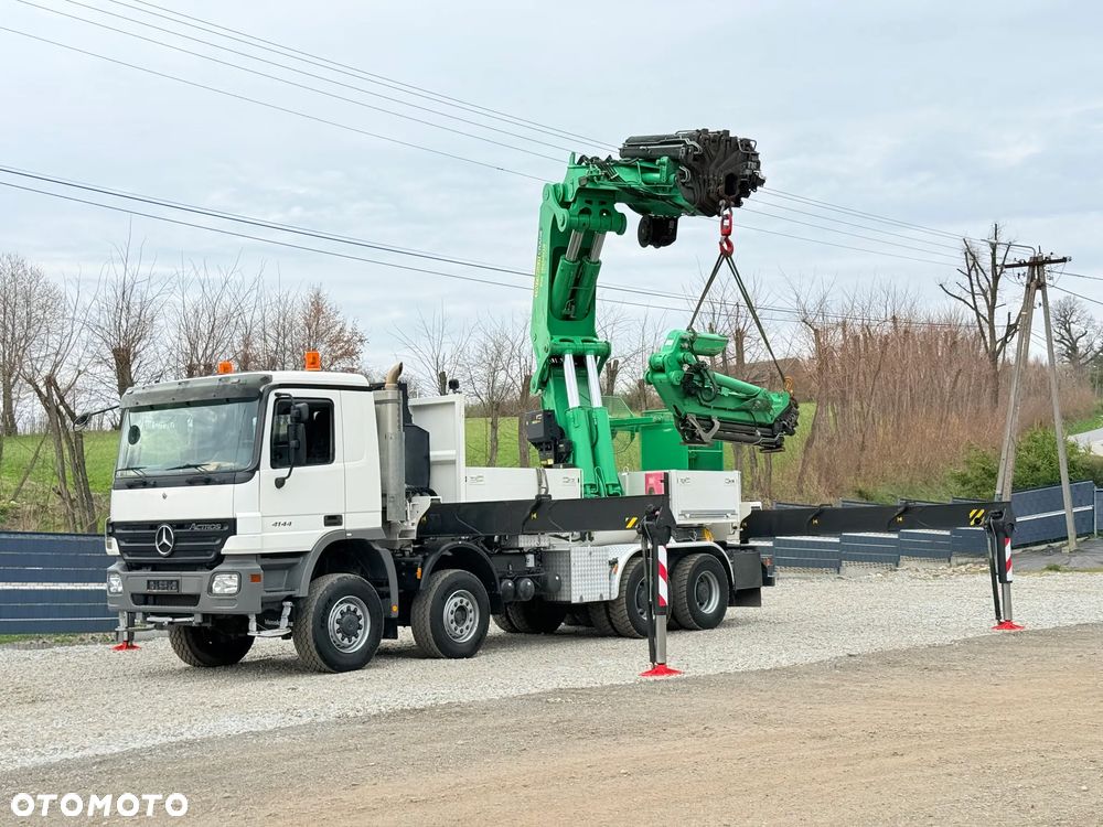 Mercedes-Benz * Mercedes 8x6  Actros 4144 * HDS Palfinger 150002 + FLY JIB PJ 170 * Dźwig * 40 TON * Wyciągarka * 35 Metrów * Kosz * - 15