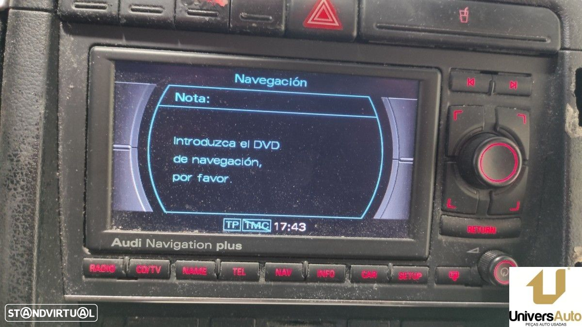 SISTEMA NAVEGAÇÃO GPS AUDI A4 BERLINA (8E) 2.5 TDI (120KW) - 9