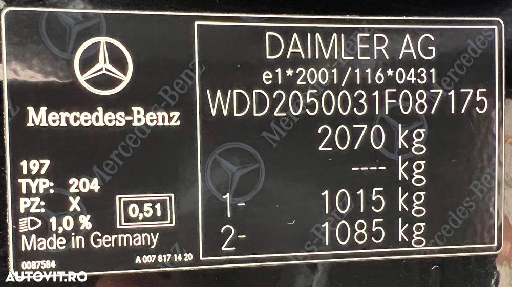 Mercedes-Benz C 220 (BlueTEC) d BlueEFFICIENCY Edition 7G-TRONIC AMG Line - 17