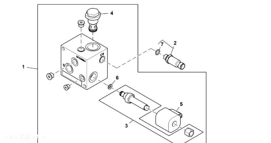 John Deere 960 - Zawór elektromagn.hydraul. DC224591 (Układ hydrauliczny) - 1