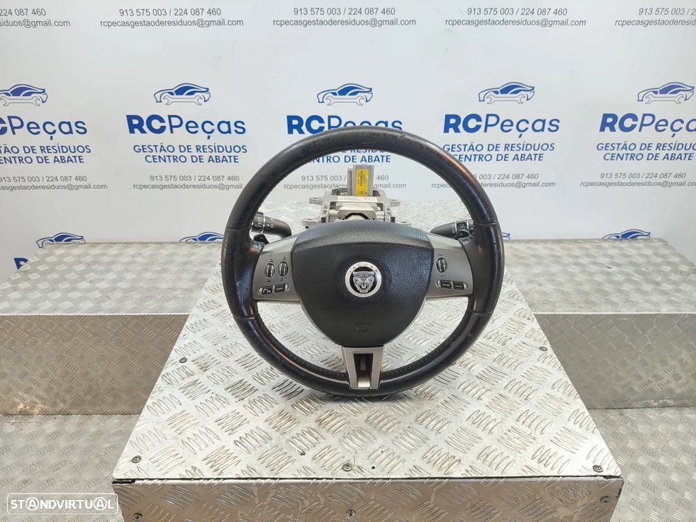 Volante Pele Patilhas Comandos Multifunções Jaguar XF 1 I X250 2007 - 2015 - 4