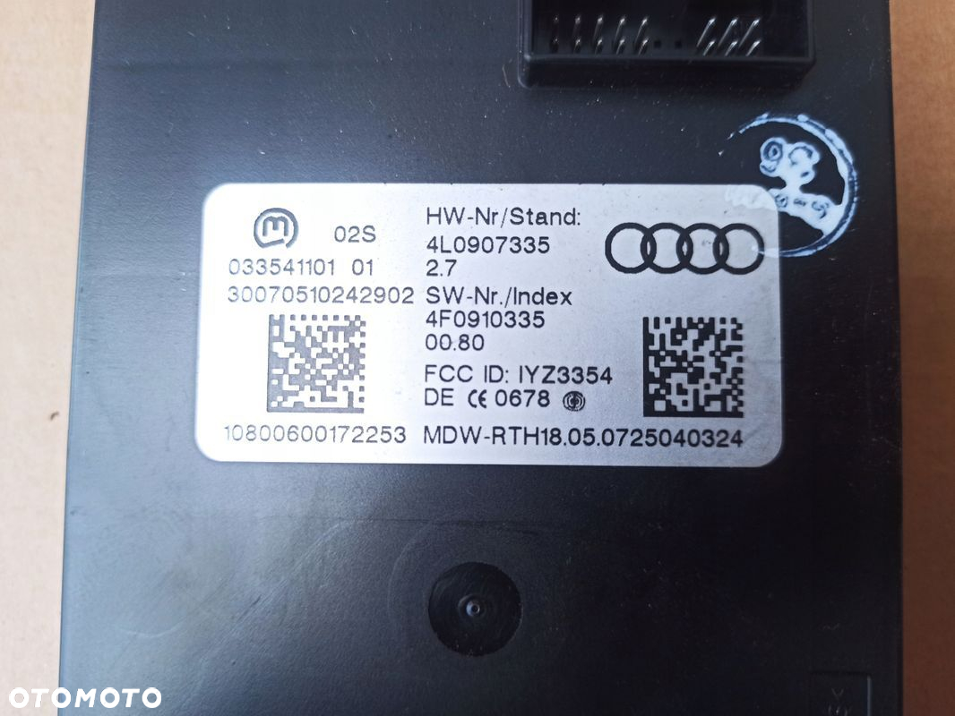 Moduł sterownik anteny AUDI Q7 4L 4F0910335 - 3