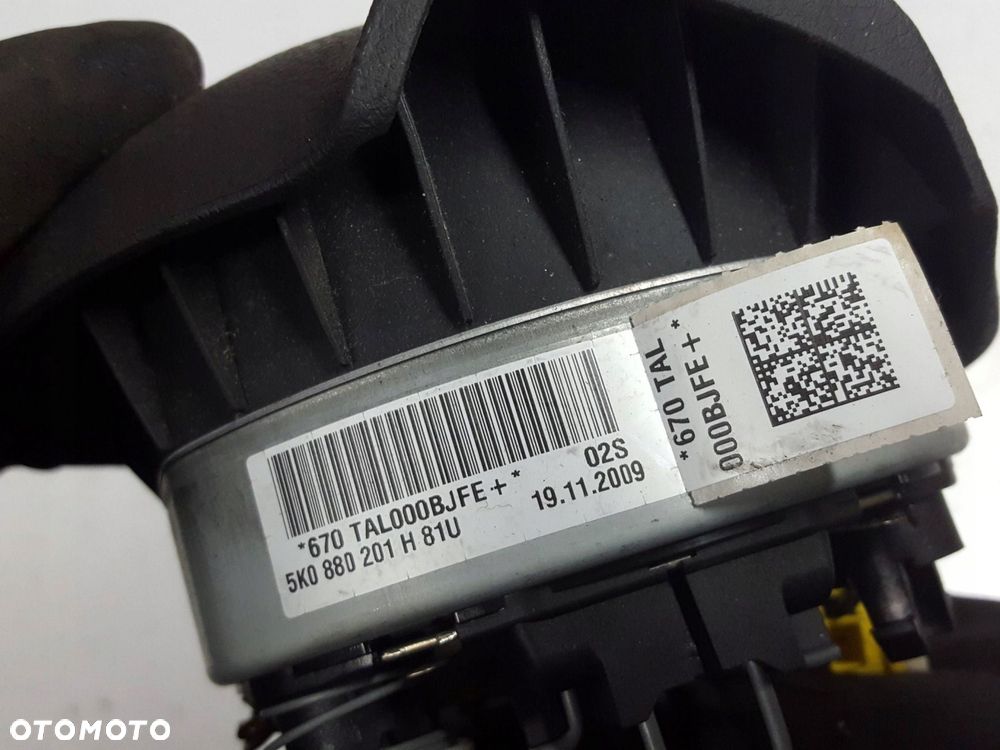 VW GOLF 6 VI 08-13r SCIROCCO PODUSZKA AIRBAG KIEROWCY 5K0880201H - 6