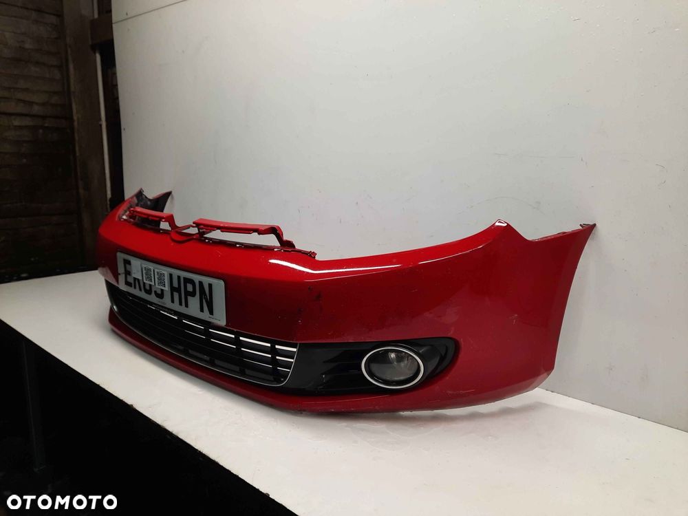 ^ ZDERZAK PRZÓD PRZEDNI VW VOLKSWAGEN GOLF 6 VI LY3D CZERWONY HALOGENY - 3