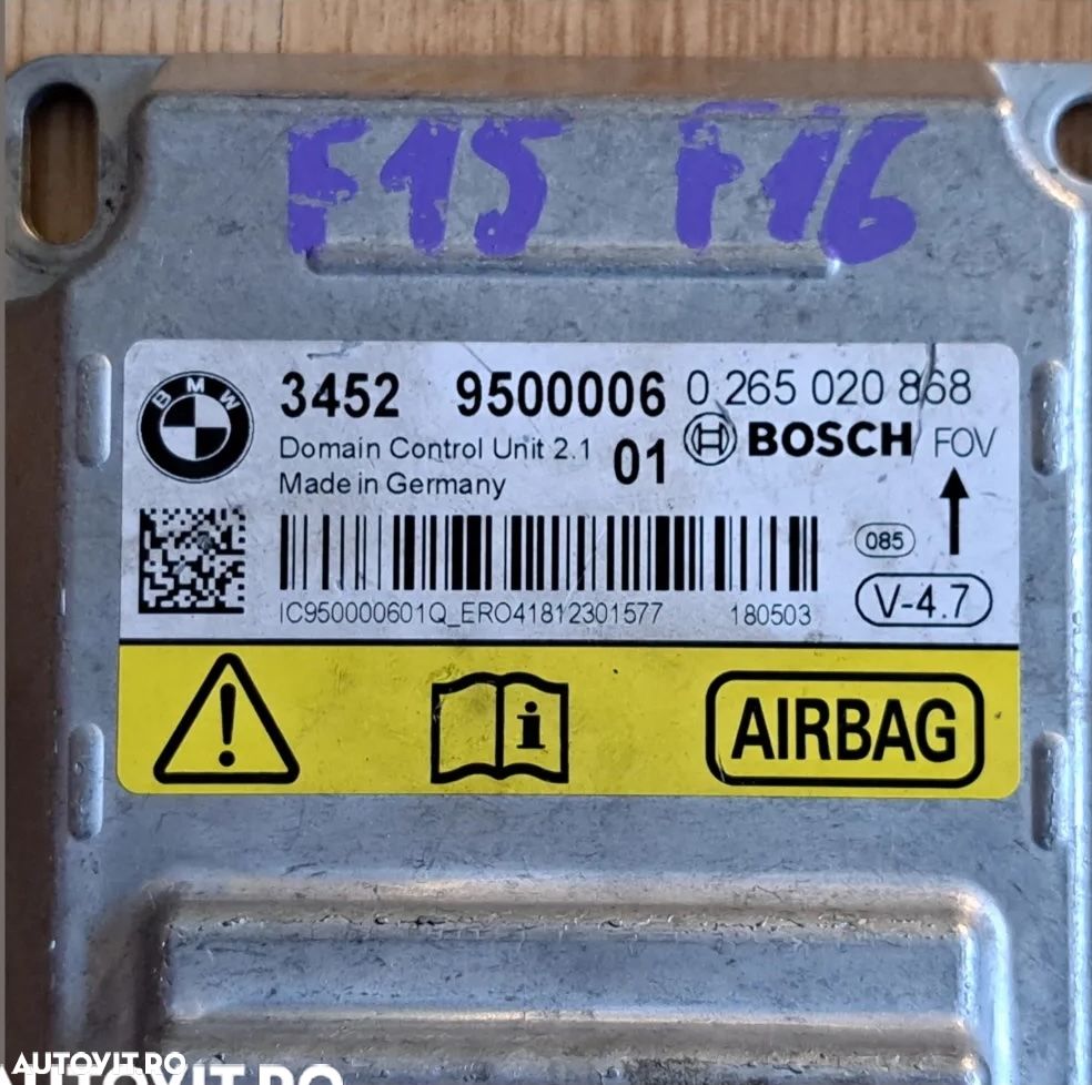 Modul airbag ICM Original BMW F15 M F85 F16 M F86 - 3