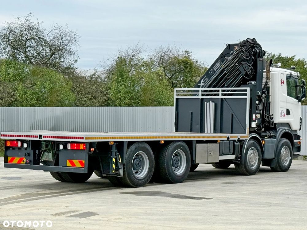 Scania R 620 * PLATFORMA 6,45 m * HIAB 600 E - 9 + PILOT * 8x4 * STAN BDB - 7