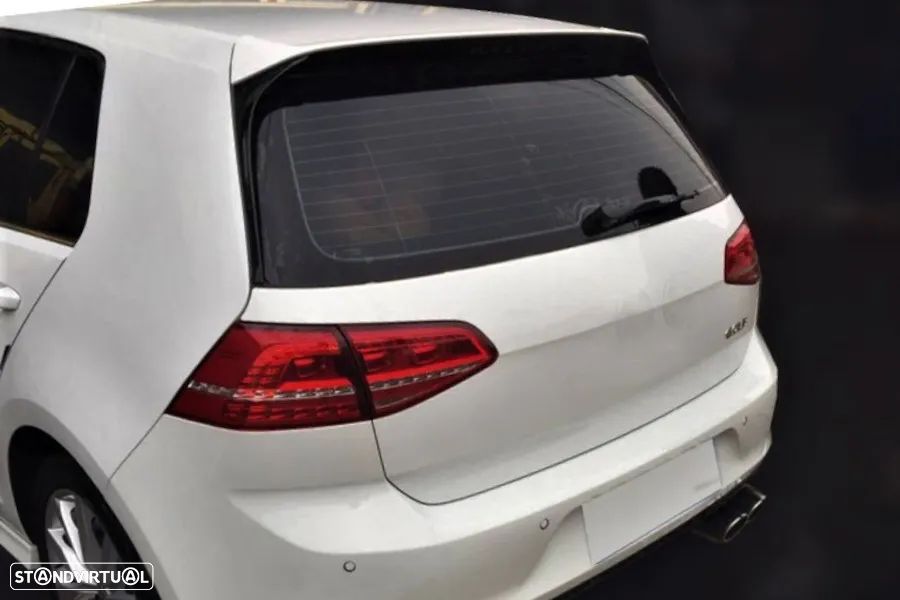 Aileron / lip / spoiler traseiro em plástico ABS para VW Golf 7 / 7.5 3D 5D hatchback 2012-2020 GTI LOOK - 1