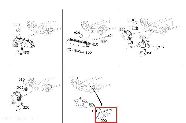 MERCEDES W212 Lampa kierunkowskaz przod prawa OE - 4
