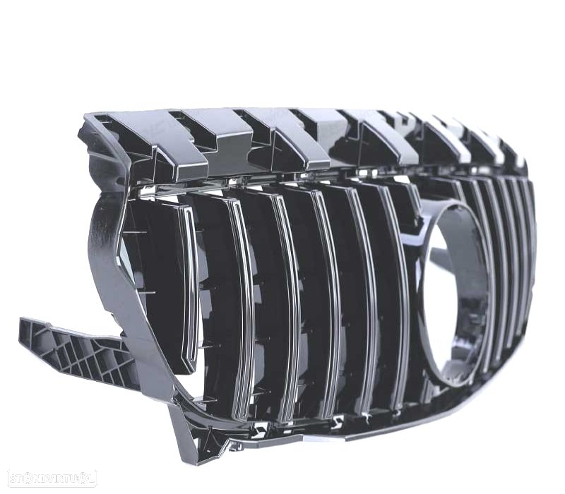 GRELHA FRONTAL MERCEDES CLA W117 13-16 LOOK GTR PRETO BRILHANTE - 2