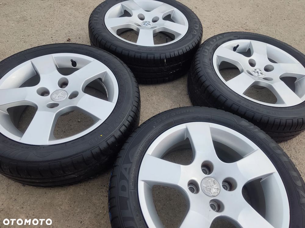 4x108 Felgi Aluminiowe Alufelgi Oryginalne 16 Koła Letnie Lato CITROEN BERLINGO C2 C3 C4 PEUGEOT PARTNER 1007 207 307 SW 208 6,5mm Legnica ALU-RAD 195/55 - 22