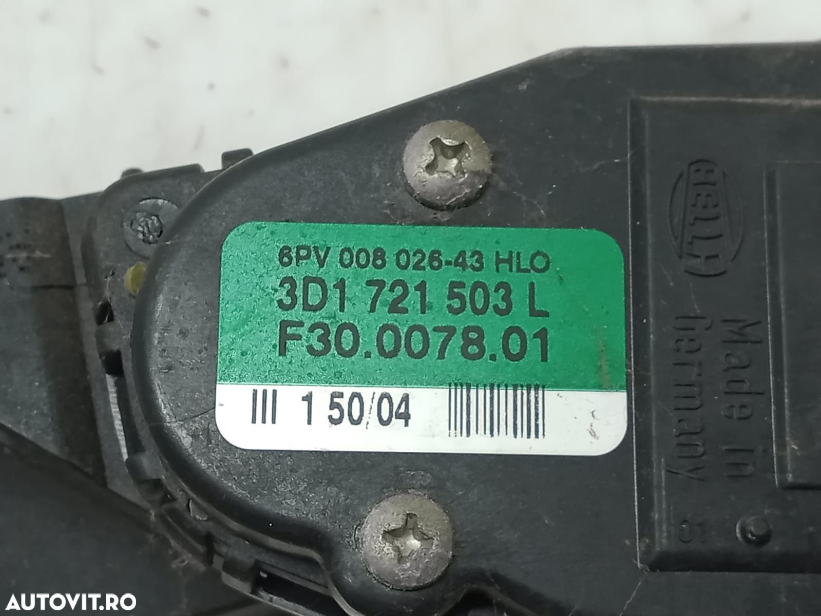 Pedala acceleratie 3D1721503L Volkswagen VW Phaeton 1  [din 2002 pana - 4