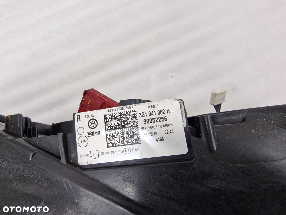 VW PASSAT B8 14- FULL LED PRAWA LAMPA PRZEDNIA PRZÓD , NR 3G1941082H , NR AUKCJI LL378 - 9