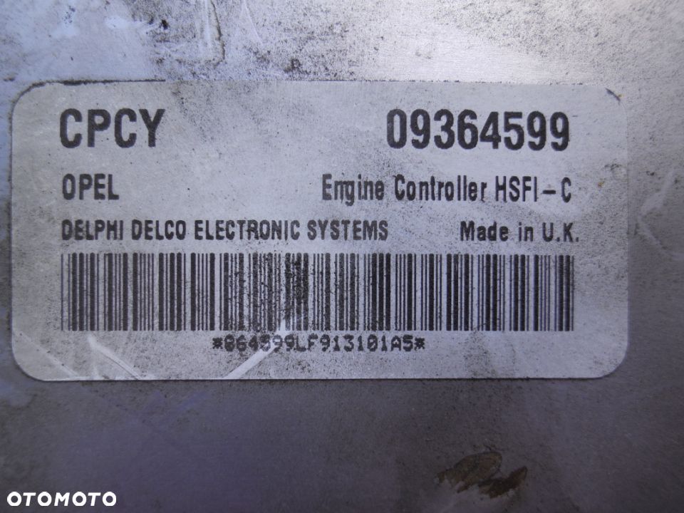 STEROWNIK 09364599 OPEL VECTRA B 1.6 16V POSIADAM 3 SZTUKI - 4