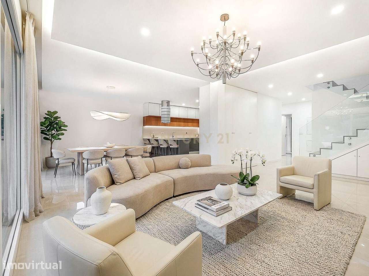 MORADIA  CONTEMPORÂNEA T6. LUXO, CONFORTO E MODERNIDADE COM PISCINA - Grande imagem: 5/53