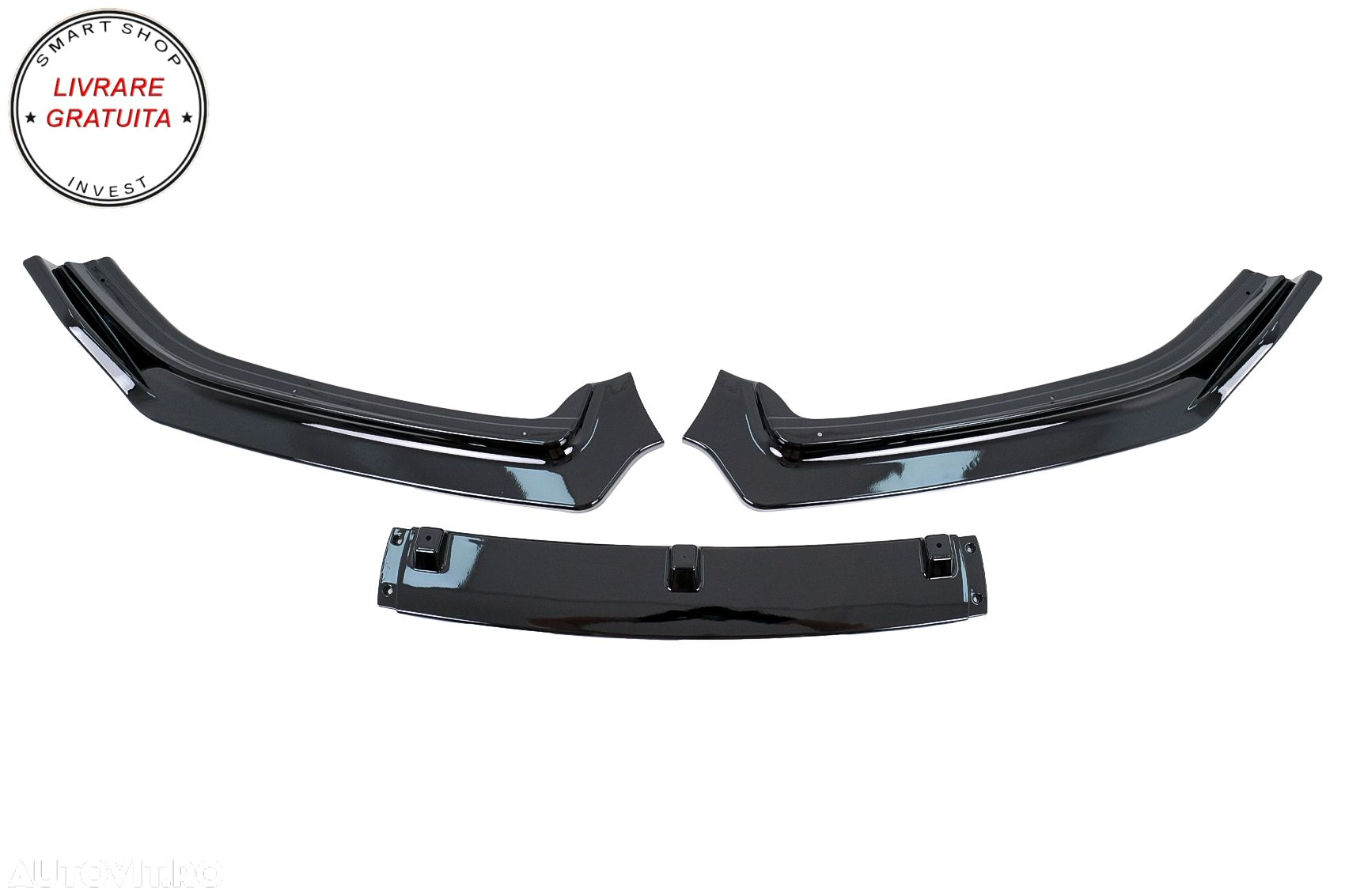 Prelungire Bara Fata VW Polo 6R 6C Facelift (2009-2017) Negru Lucios- livrare gratuita - 7