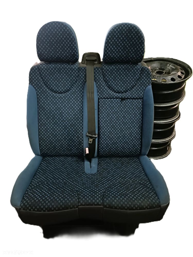 FIAT SCUDO II 06-13 2010 r. fotele pasażera kanapa podwójna ławka * - 1