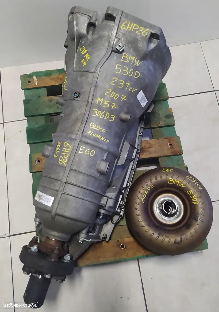 caixa automatica Bmw 530D ZF 6HP26 403VJ M57 306D3 231cv  bloco aluminio - 1