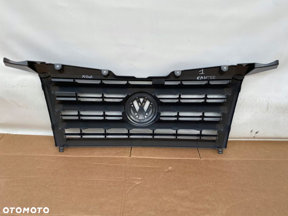 VW CRAFTER 06- ATRAPA GRILL NOWA ORYGINALNA SZARA 2E0853653 - 8